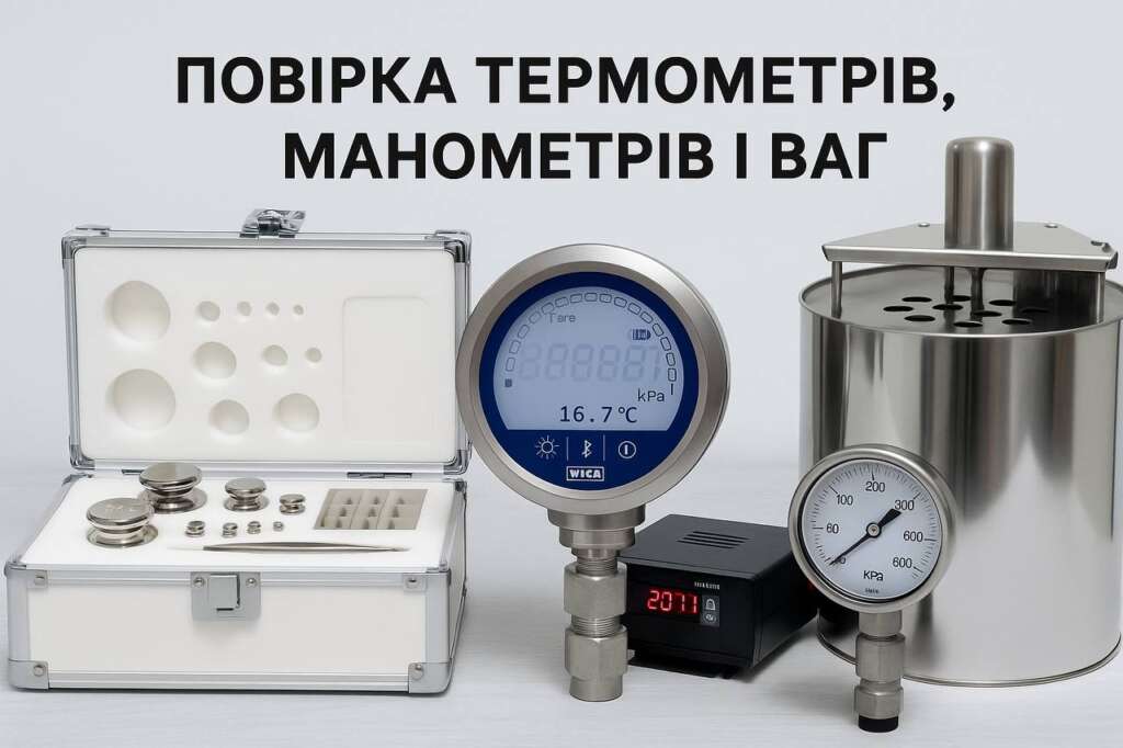 Повірка термометрів манометрів і ваг